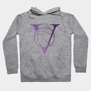 V Basketball Purple Hoodie